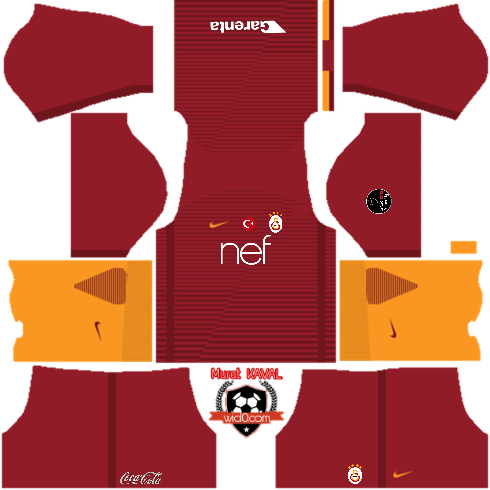 Galatasaray Dream League 16&fts Fantastik Kırmızı Forma - Kit Real Madrid 2019 (490x490), Png Download