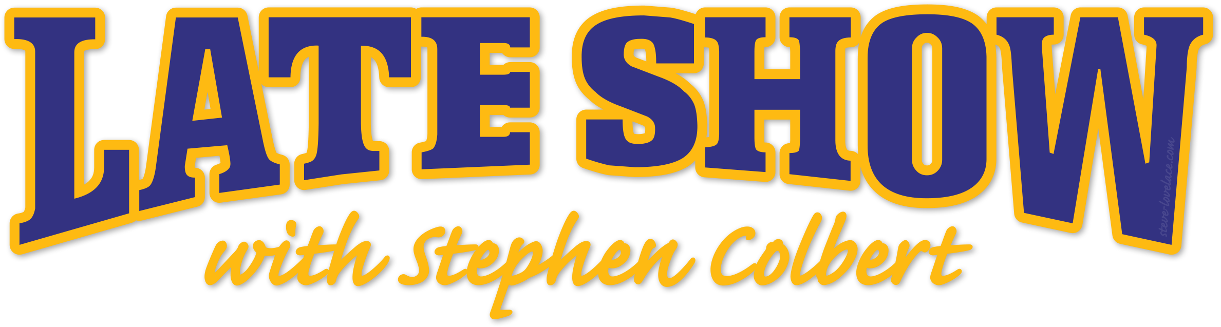 The Late Show With Stephen Colbert Logo - Late Show With David Letterman (2400x1000), Png Download