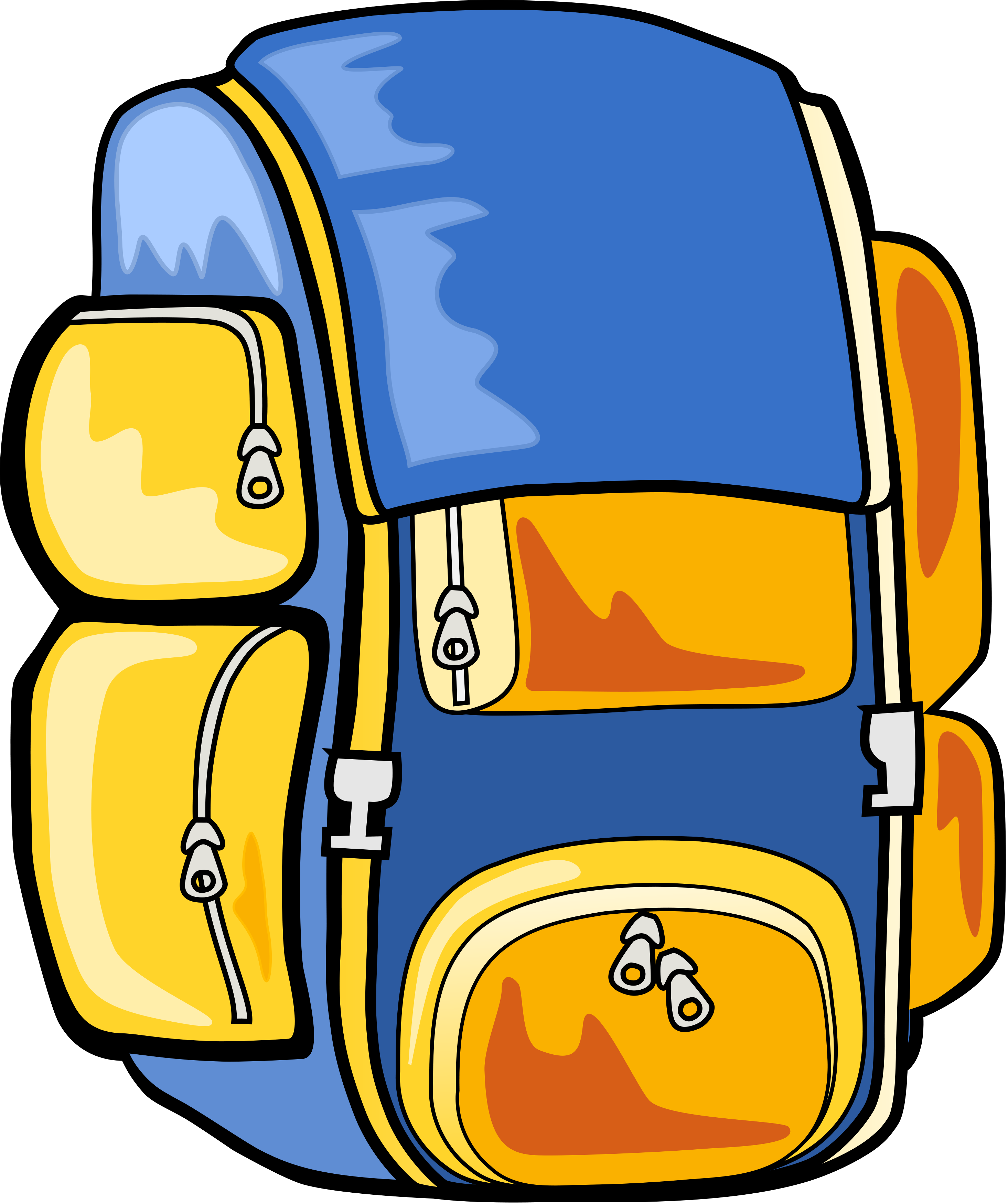Backpack Clip Art (498x595), Png Download