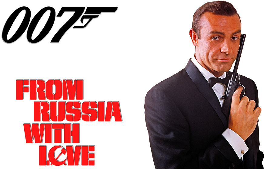 From Russia With Love Let The Cyberwar Begins - Sean Connery James Bond (1000x562), Png Download