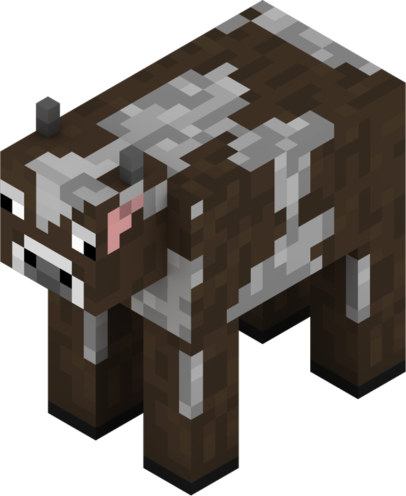 Cow - Minecraft Mooshroom (589x720), Png Download