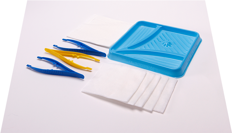 Basic Dressing Pack With 5 Non-woven Swabs - Nonwoven Fabric (856x748), Png Download