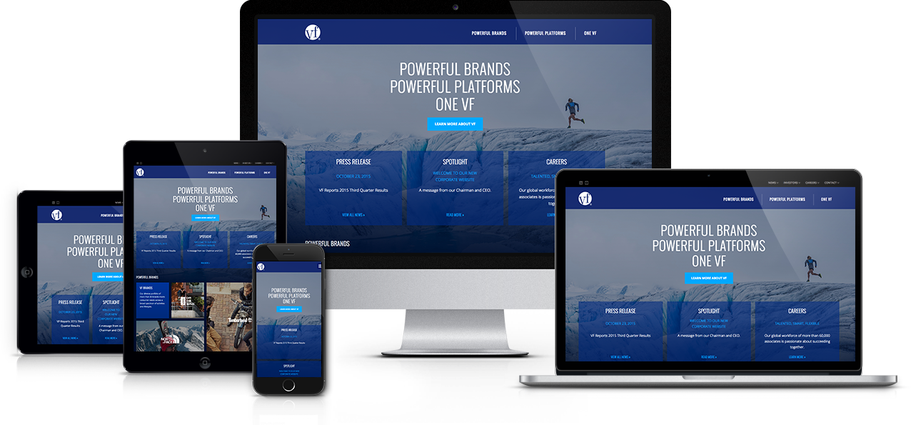 Vf Corporation - Website (1276x595), Png Download