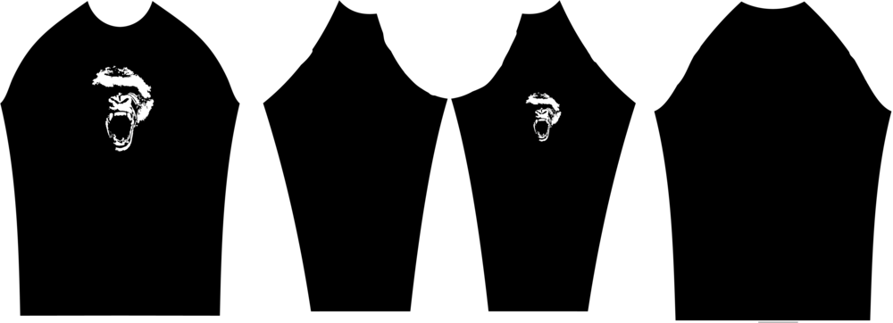 White Gorilla - Portable Network Graphics (1000x362), Png Download