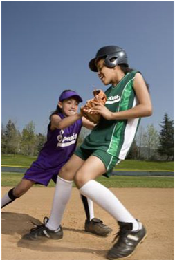 Softball - Softballspiel Der Kleinen Liga Postkarte (960x375), Png Download
