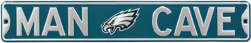 Philadelphia Eagles “man Cave” Authentic Street Sign - Man Cave Philadelphia Eagles Steel Sign Wall Sign 36 (500x500), Png Download