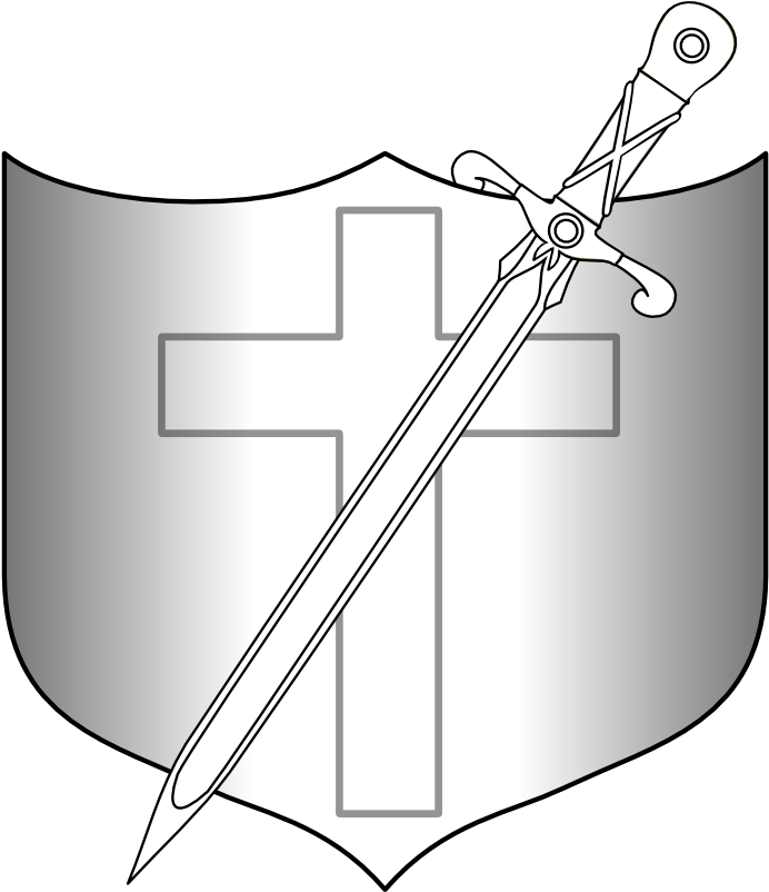 Shield And Sword - Europe Tees Shield And Longsword (605x783), Png Download