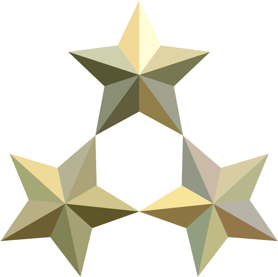 File - 3d3stars - Svg - 3 Zvaigznes (1024x1024), Png Download