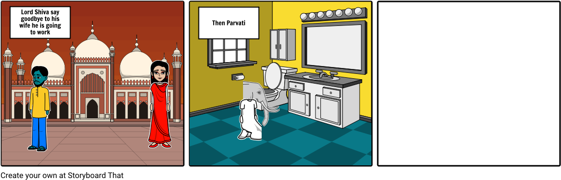 The Story Of Ganaesha - Cartoon (1164x385), Png Download