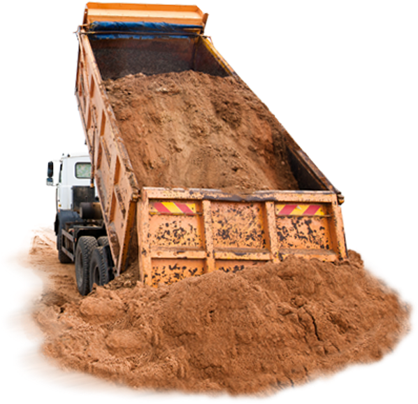 Landscape-material - Truck With Sand Png (600x600), Png Download