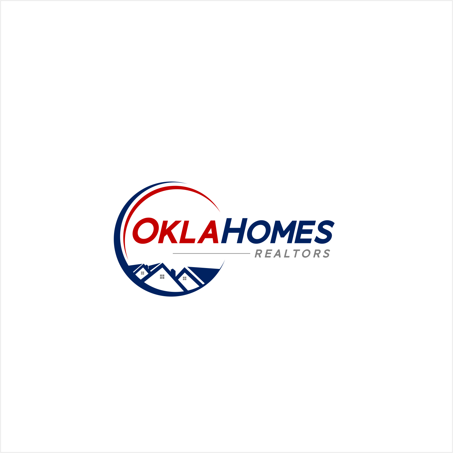 Logo Design By Rideaz For Oklahomes Realty, Inc - Poster (1450x1450), Png Download