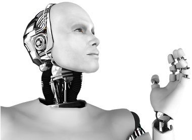 Robot Thinking - Robot Transparency (400x400), Png Download