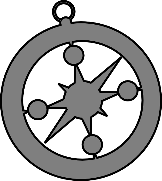 How To Set Use Compass Clipart (534x596), Png Download