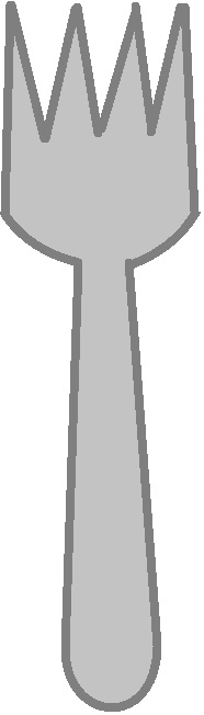 Fork - Scooby Doo Fred (186x652), Png Download