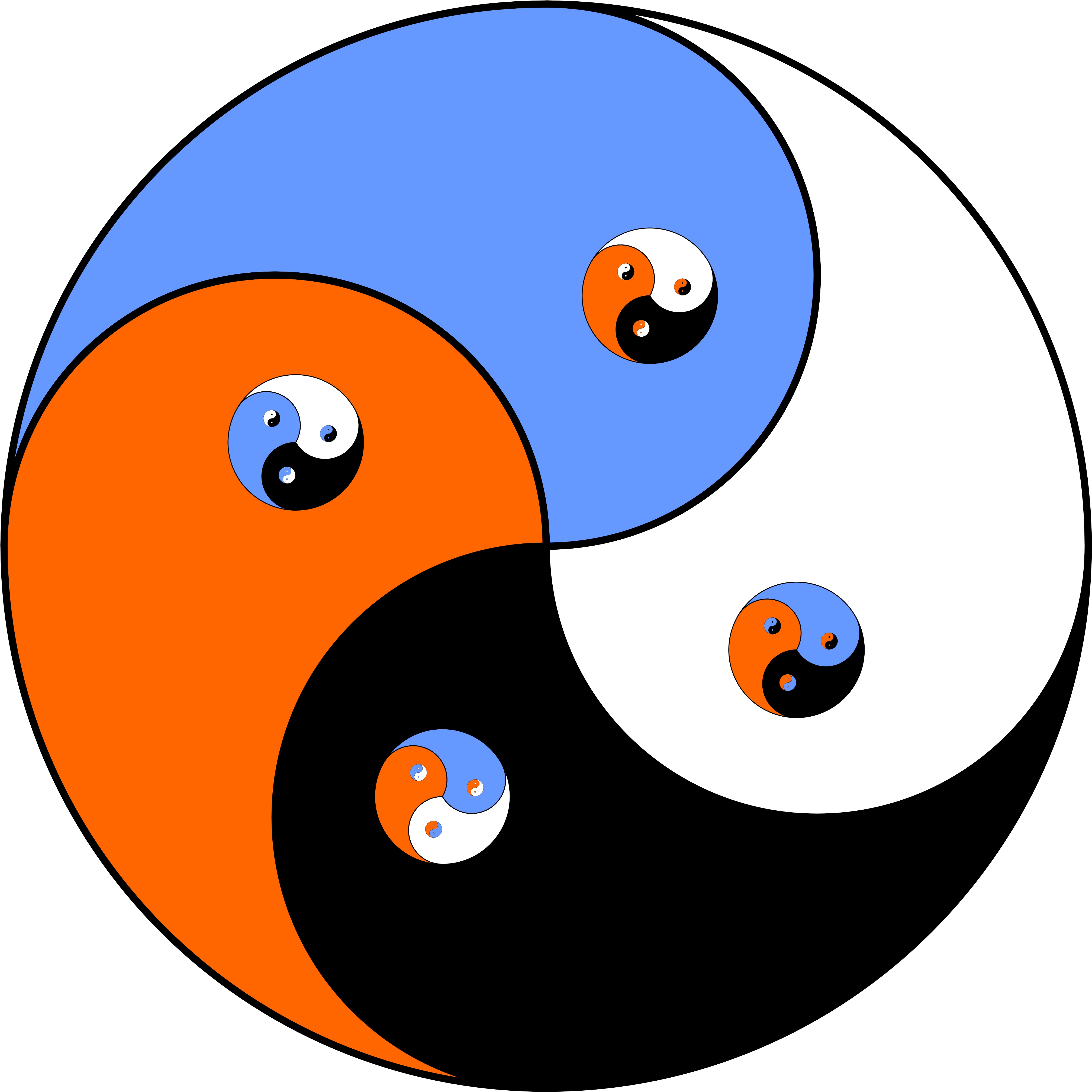 Yin Yang Yong Juanmah - Yin Yang (4096x4096), Png Download