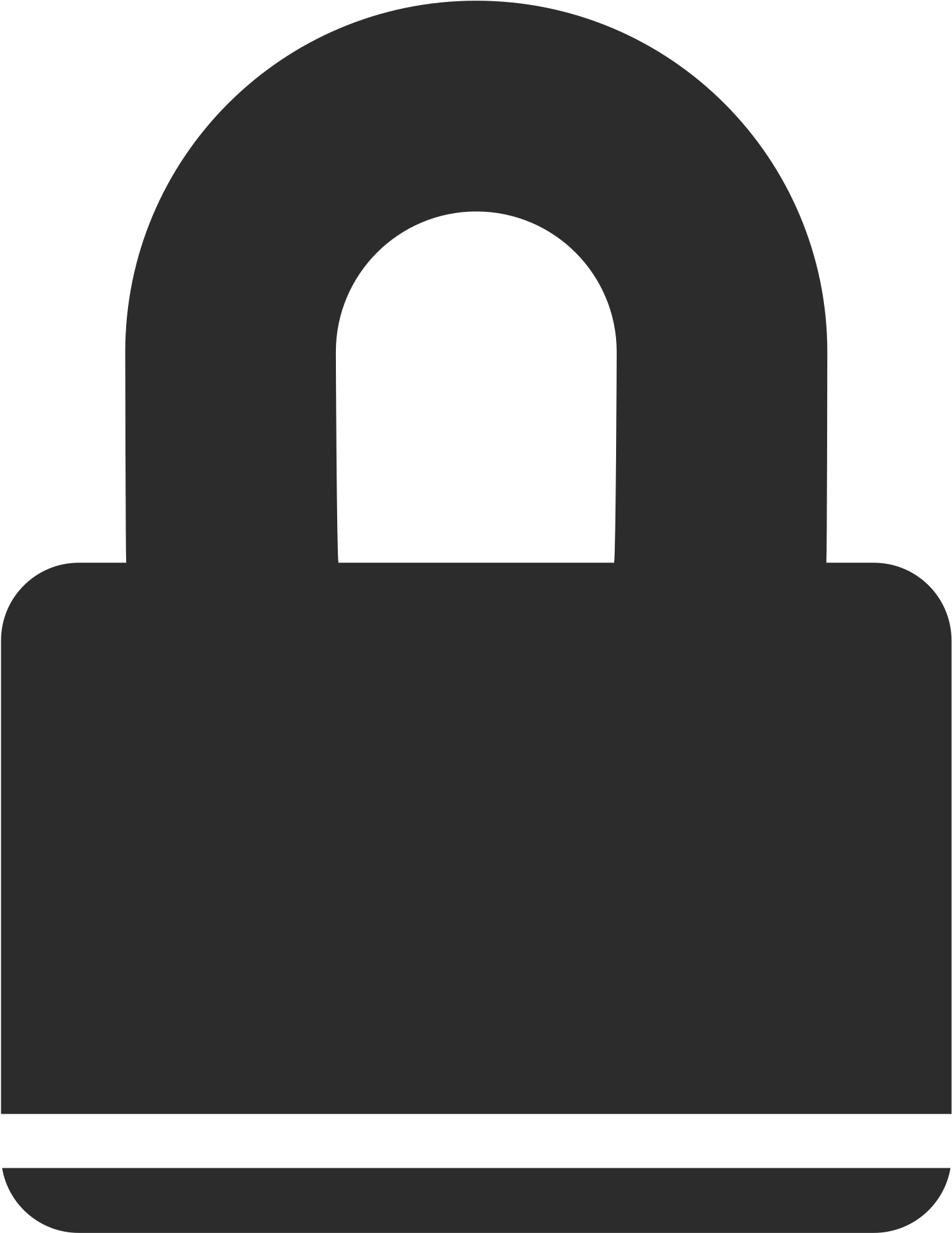 Graphic Royalty Free Library Icon Big Image Png - Clip Art Padlock (2400x2400), Png Download