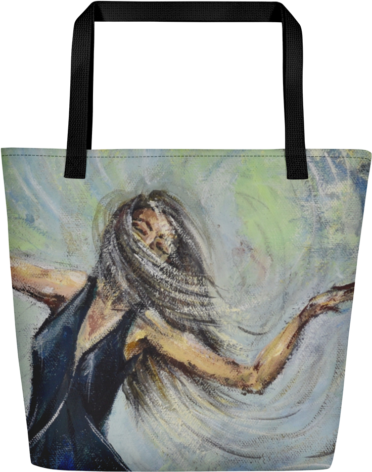 Beach Bag Dsc 9950 Dsc 9994-2 Mockup Back Black (1000x1000), Png Download