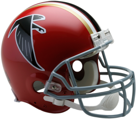 Atlanta Falcons Vsr4 Authentic Throwback Helmet - Atlanta Falcons Football Helmet (475x429), Png Download