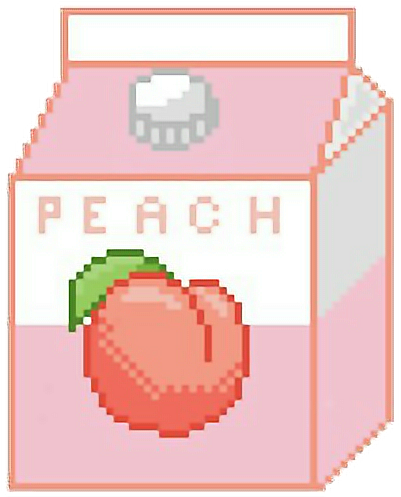 Clip Art Free Library Kawaii Pinkkawaii Cute Pink Milk - Peach Cute (600x500), Png Download