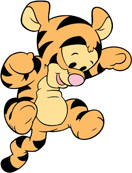 Winnie The Pooh - Winnie The Pooh Tigger Baby (450x575), Png Download