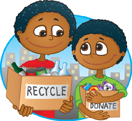 Cyberchase - Reduce Reuse Recycle Clip Art (436x399), Png Download