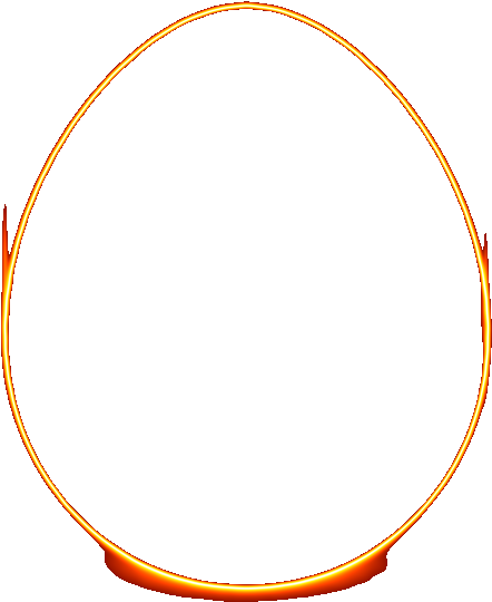 Egg In Flames 1 - Necklace (600x600), Png Download