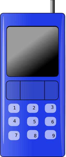 Hand Phone Svg Clip Arts 252 X 596 Px (252x596), Png Download