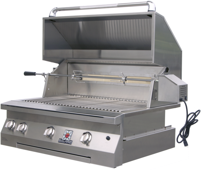 36inch Solaire Grill - Solaire 36" Convection Built-in Grill With Rotisserie (722x600), Png Download