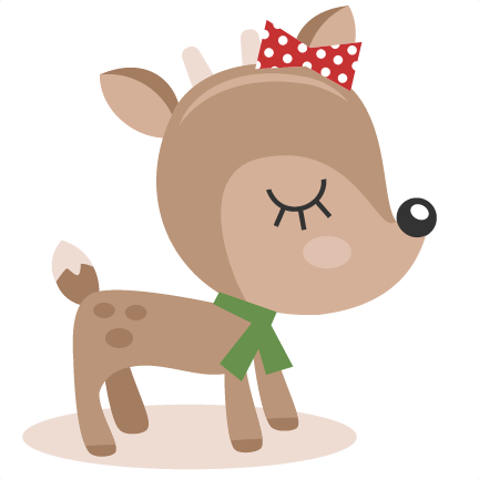 Reindeer Svg Cutting Files Christmas Svg Cut Files - Cartoon (432x432), Png Download