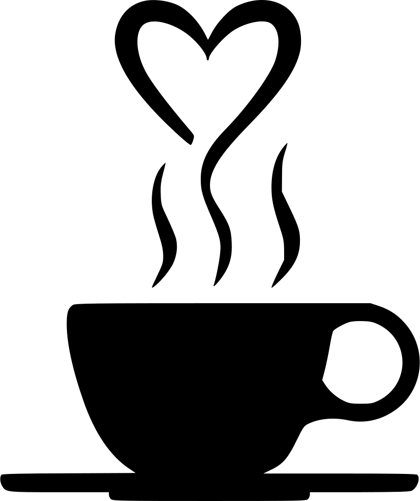 Smoke Drink Heart Romantic Svg Png Icon Free Download - Coffee Mug Heart Svg (822x980), Png Download