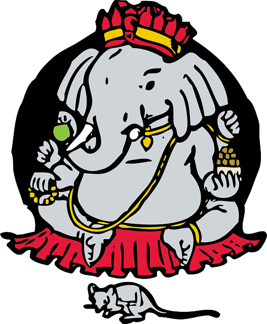 Indian Elephant Clipart Free - Ganesh Chaturthi 2018 Images Hd (492x597), Png Download