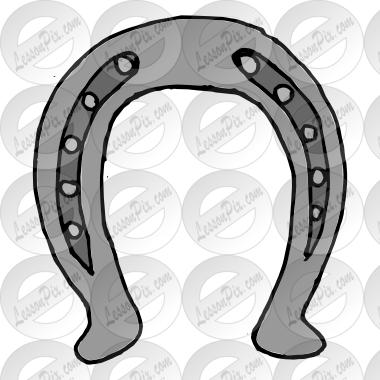 Horseshoe Clipart Good Luck Horseshoe - Clip Art (380x380), Png Download