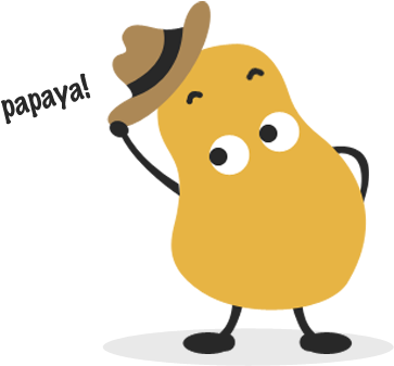 Home Most Importantly We - Animated Papaya (404x368), Png Download