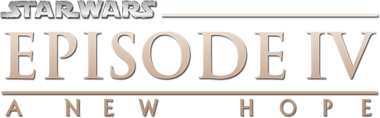 Star Wars Episode V - Star Wars Episode 4 Logo (800x310), Png Download
