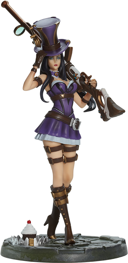 Riot Games 2016 07 1551439 Copy 2 - League Of Legends Caitlyn Statue (800x1000), Png Download