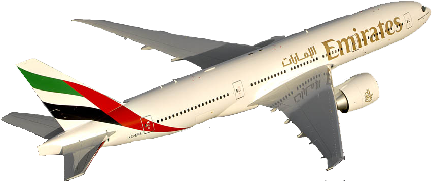 Emirates, Emirates - Boeing 777 Emirates (865x366), Png Download