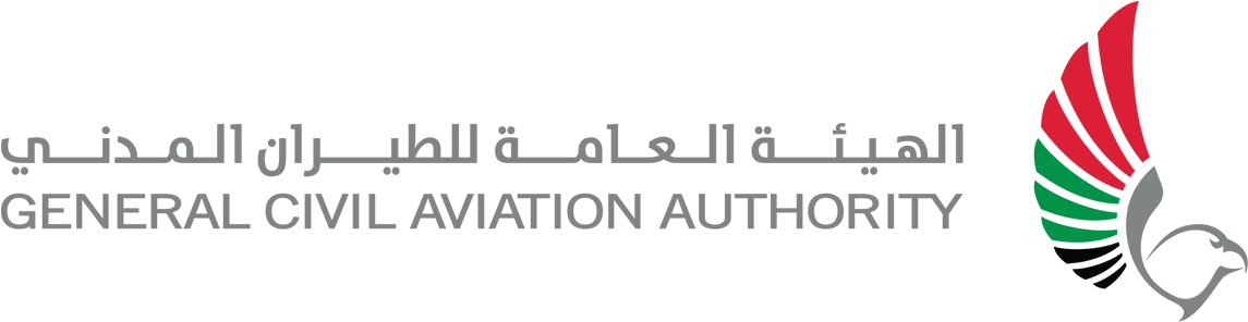 هيئة الطيران المدني الامارات (1144x302), Png Download
