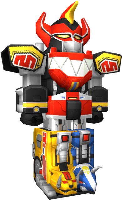 Download Zip Archive - Power Rangers Dash Megazord (750x650), Png Download