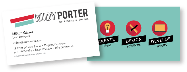 Ruby Porter Collateral Business Cards - Ratoncito Club De La Comedia (700x328), Png Download