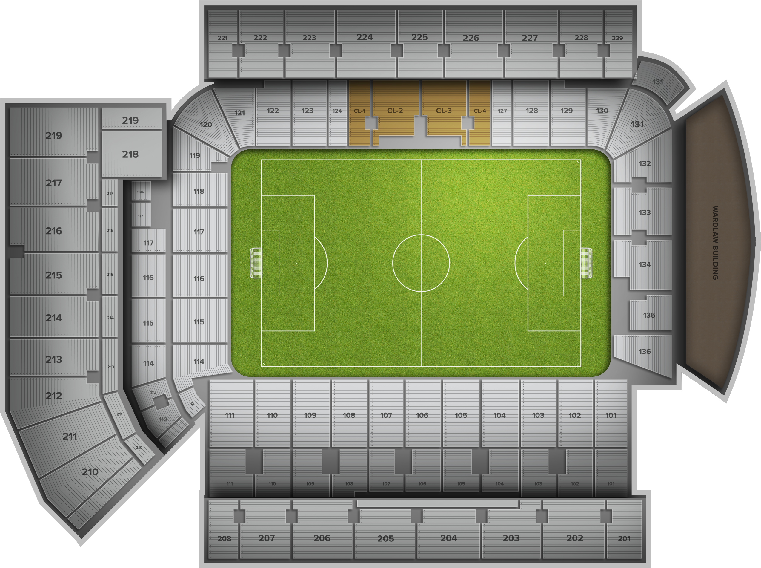 Colorado Rapids At Atlanta United At Bobby Dodd Stadium - Bobby Dodd Section 217 (2560x1936), Png Download