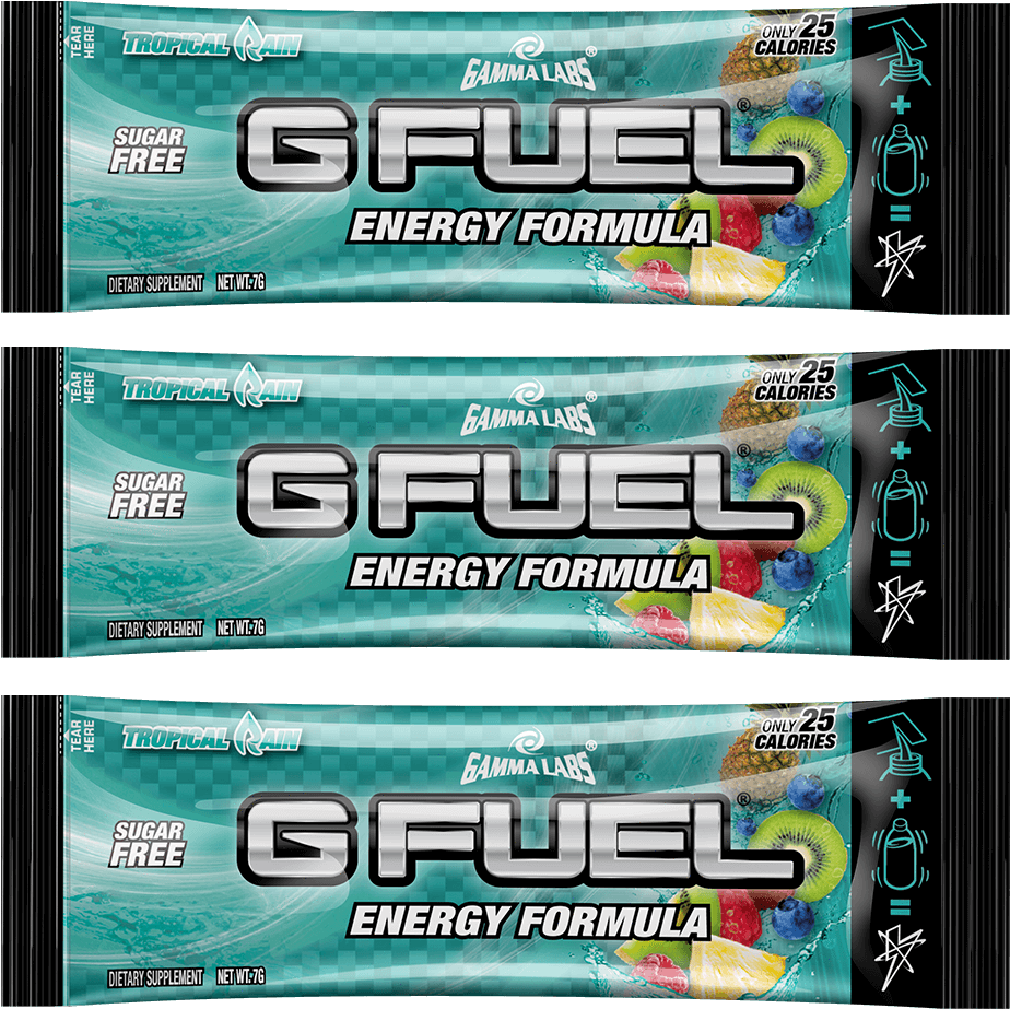 Tropical Rain 3 Pack - Gamma Labs G Fuel Energy Formula 40 Servings (1024x1024), Png Download