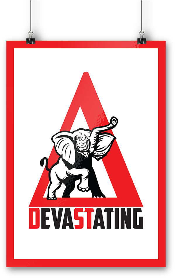Delta Sigma Theta Devstating Poster - Republican Elephant Mascot Usa Flag 60" Curtains (1024x1024), Png Download