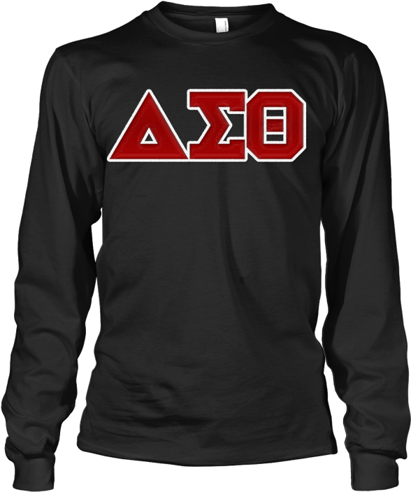 Delta Sigma Theta Greek Letter Long Sleeve - Alpha Kappa Alpha Greek Letter Long Sleeve (628x720), Png Download