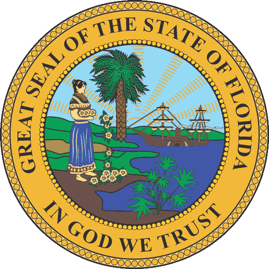 Florida Seal Vector - Florida General Affidavit Form (555x555), Png Download