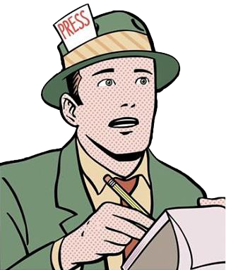 Post - Professional Journalist (320x383), Png Download