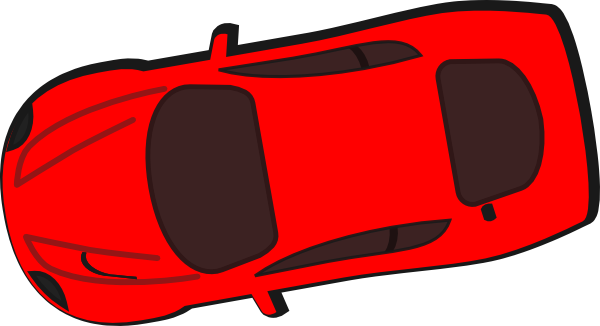 Top View Of Car (600x326), Png Download