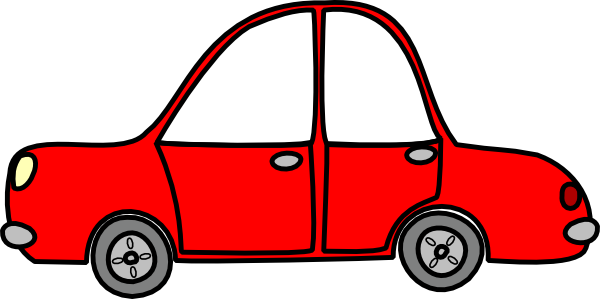 Red Toy Car Clipart (600x299), Png Download