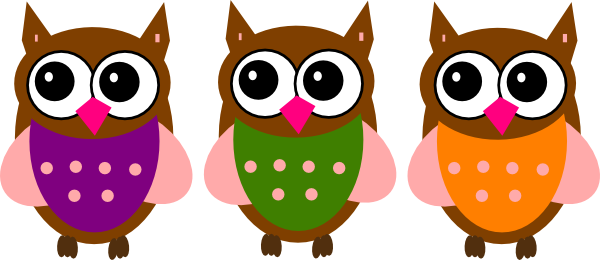Owl Clipart Mail - Owl Clipart (600x260), Png Download