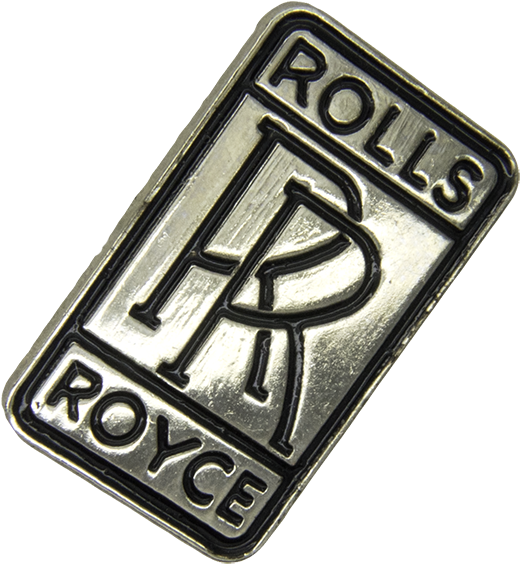 Logo Rolls Royce Pin - Pin's Pins Lapel Pins Car Automobile Logo Roll Royce (600x600), Png Download