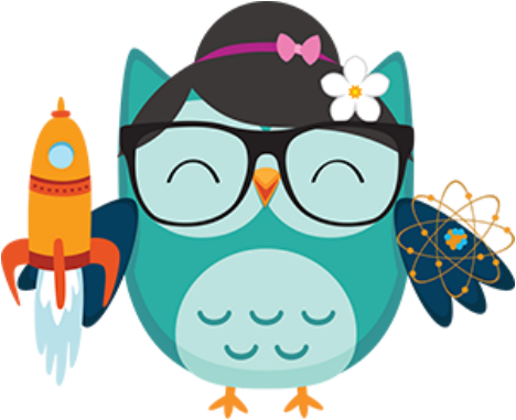 Wise Owl Clipart - Cartoon Owls With Big Eyes (468x381), Png Download